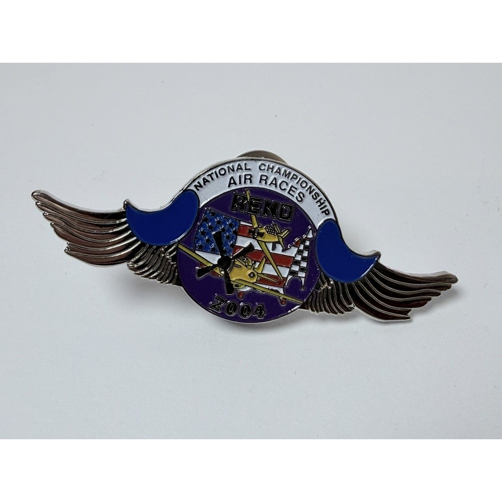 2004 National Championship RENO AIR RACES Wings Enamel Lapel Pin Nevada
